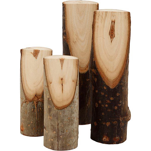 Branches de bois à bord coupé en biais [4pcs],  image number 1