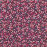 Jersey coton Mer de fleurs – merlot/corail,  thumbnail number 1