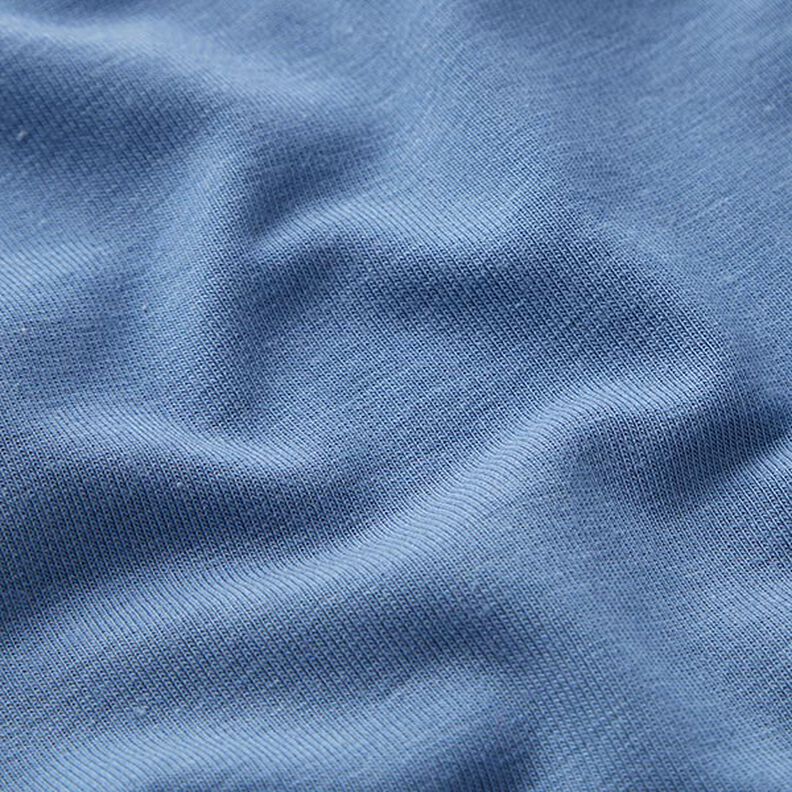 Bambou Jersey viscose Uni – bleu acier,  image number 3