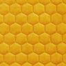 Tissu de revêtement velours matelassé nid d'abeille – moutarde,  thumbnail number 1