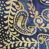 Batiste de coton fin Batik Paisley – bleu océan/sable,  thumbnail number 2