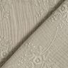 Tissu double gaze de coton Vrille florale ton sur ton – gris soie,  thumbnail number 4