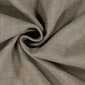 Tissu de Ramie–Mix stonewashed, qualité lourde – taupe foncé, 