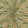 Jersey coton lion | Poppy Fabrics – pistache/brun faon,  thumbnail number 3