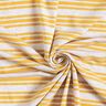 Jersey viscose Rayures pailletées irrégulières – écru/jaune soleil,  thumbnail number 3