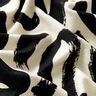 Jersey viscose Coups de pinceau abstraits – crème/noir,  thumbnail number 2