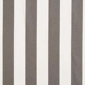 Tissu d’extérieur Canvas Blockstreifen – gris pierre/ivoire, 