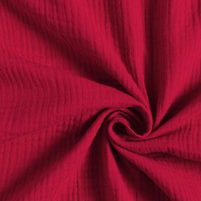 GOTS Tissu double gaze de coton | Tula – carmin, 