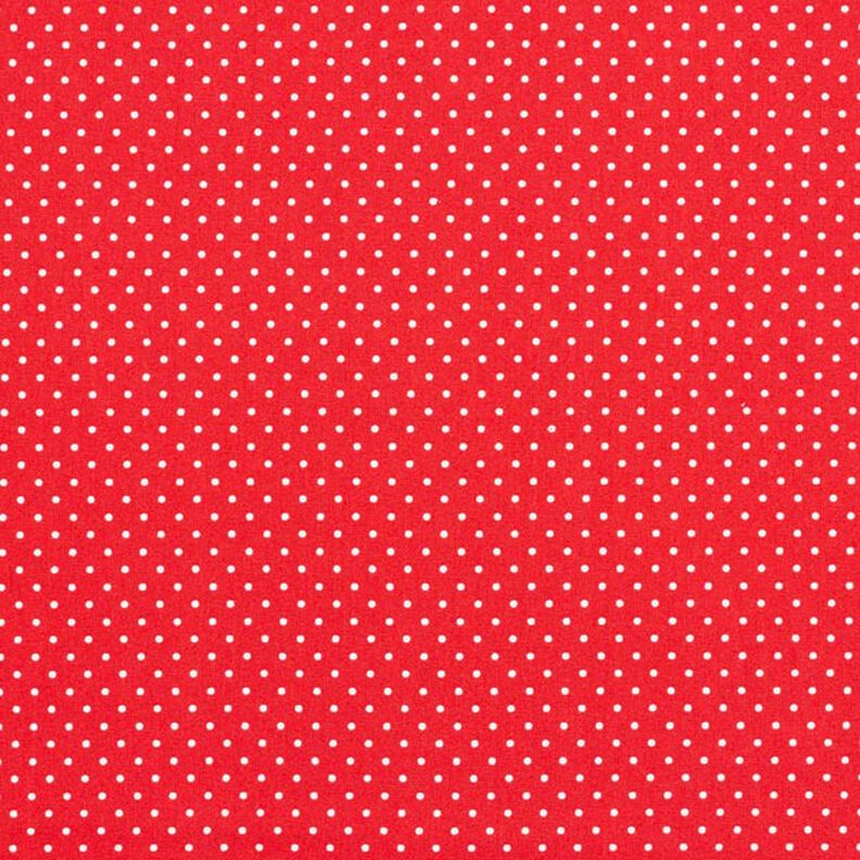 Popeline coton Petits pois – rouge/blanc,  image number 1