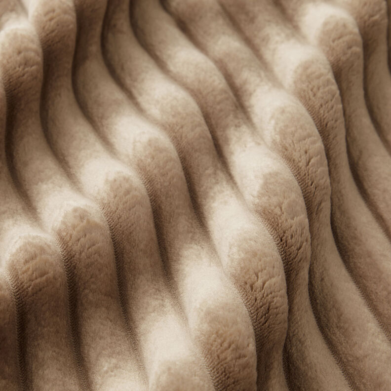 Tissu de revêtement Bandes de fourrure – taupe,  image number 3