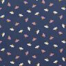 Velours milleraies Petites fleurs – bleu marine,  thumbnail number 1