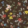 Jersey viscose Petites fleurs – marron foncé/rouge feu,  thumbnail number 5