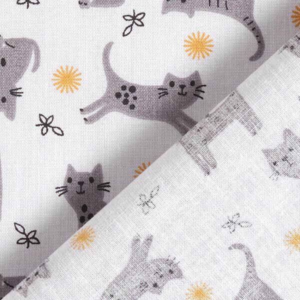 Tissu en coton Cretonne Chatons – gris clair, image number 4