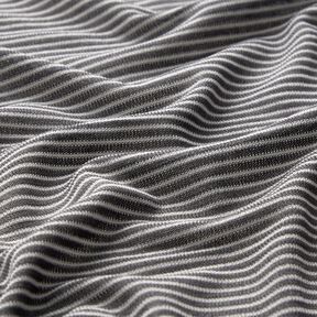 Tricot fin rayures étroites – argent ancien/blanc, 