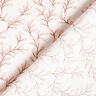 Popeline coton Branches de feuilles – blanc/or rose,  thumbnail number 4