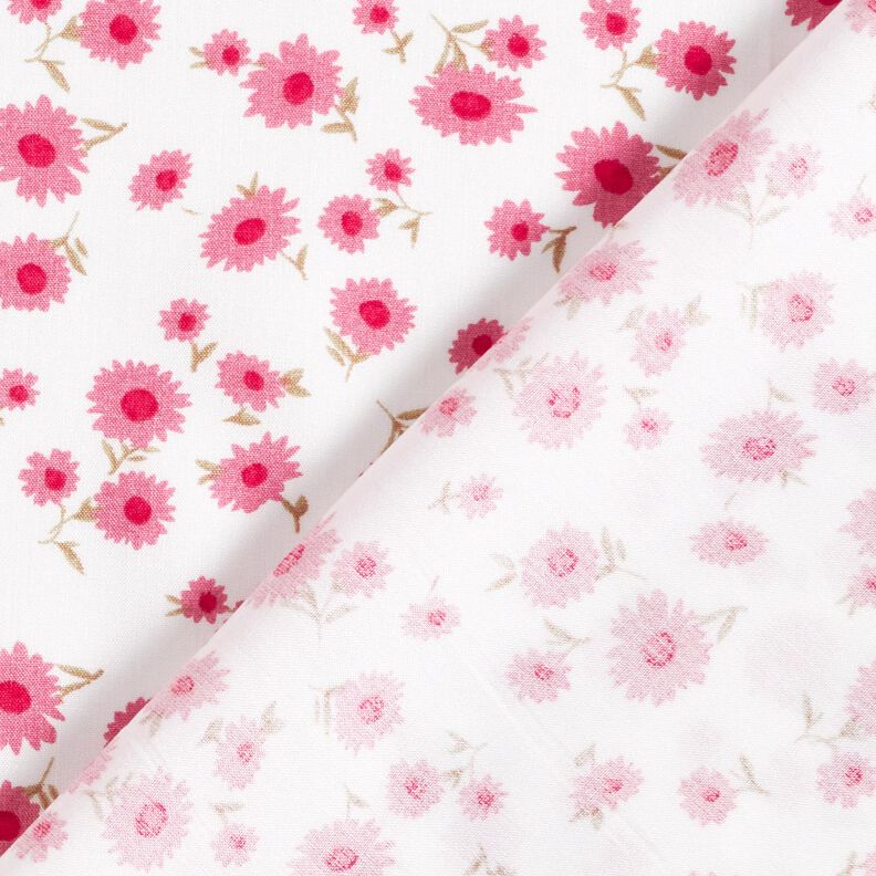 Tissu en viscose Fleurs délicates – blanc,  image number 4