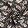 Crêpe mousseline Imprimé de feuilles – noir/beige,  thumbnail number 4