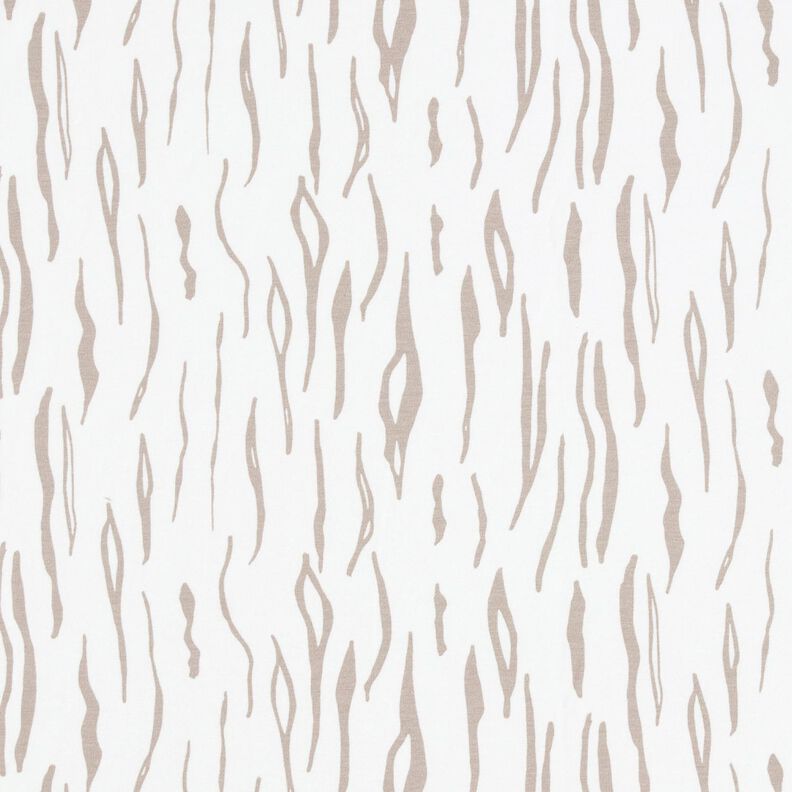 Jersey coton zèbre – écru, image number 1