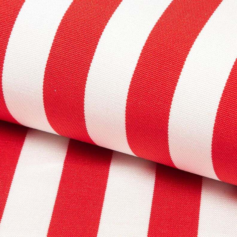 Extérieur Tissu pour chaise longue Rayures verticales 44 cm – rouge feu/blanc,  image number 5