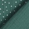 Tissu double gaze de coton Petits points – vert foncé/blanc,  thumbnail number 4