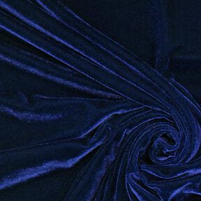 Velours stretch bleu marine, 