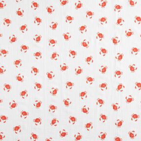 GOTS Tissu double gaze de coton Crustacés | Poppy Fabrics – ivoire, 