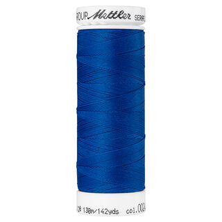 Fil à coudre Seraflex pour coutures élastiques (0024) | 130 m | Mettler – bleu, 