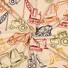 French Terry Sweat d’été Engins de chantier | Poppy Fabrics – beige/bleu marine,  thumbnail number 3