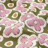 Tissu de décoration Canvas Aspect broderie – pin/vieux rose clair,  thumbnail number 2