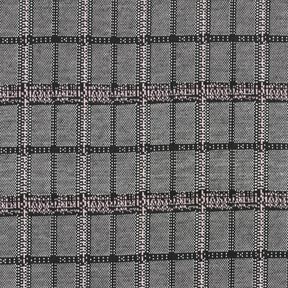 Maille jacquard à carreaux – noir/blanc, 