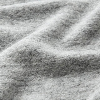 Maille pour manteau en laine mélangée chinée – argent, 