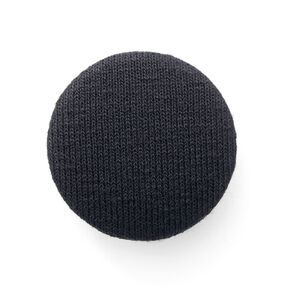 Bouton recouvert, Jersey viscose moyen – noir, 