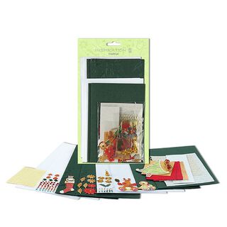 Kit de bricolage cartes Noël  – vert, 