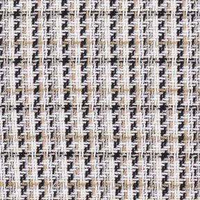 Tissu brut pour manteau Carreaux à fil scintillant – blanc/beige, 