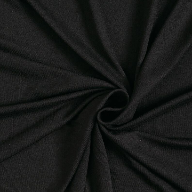 Jersey d’été médium en viscose – noir,  image number 1