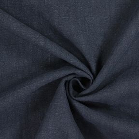 Tissu de Ramie–Mix stonewashed, qualité lourde – bleu nuit, 