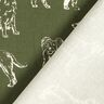 Tissu de décoration Canvas Chiens – pin foncé/crème,  thumbnail number 4