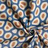 Tissu de décoration Semi-panama motif léopard abstrait – bleu/noix de cajou,  thumbnail number 3