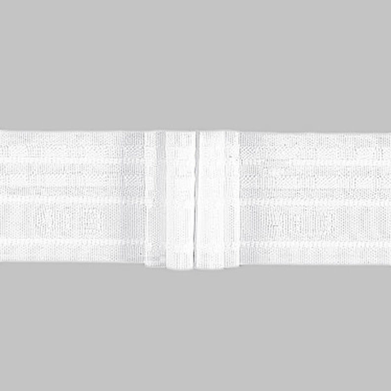 Ruban plissé 4x, 50 mm – blanc | Gerster,  image number 1