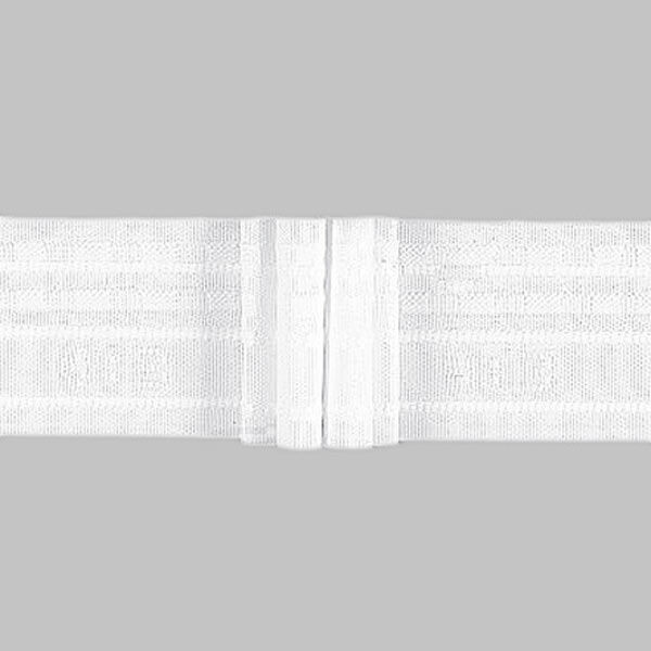 Ruban plissé 4x, 50 mm – blanc | Gerster,  image number 1