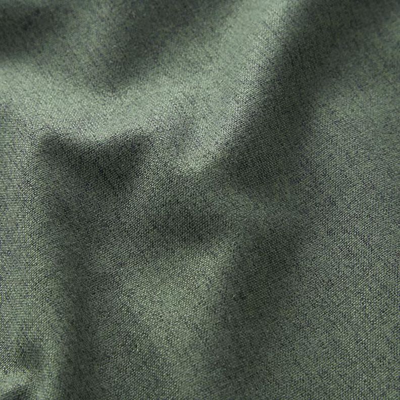 Tissu d’ameublement fin en mélange – vert foncé,  image number 2