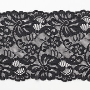 Dentelle élastique [150 mm] – noir, 