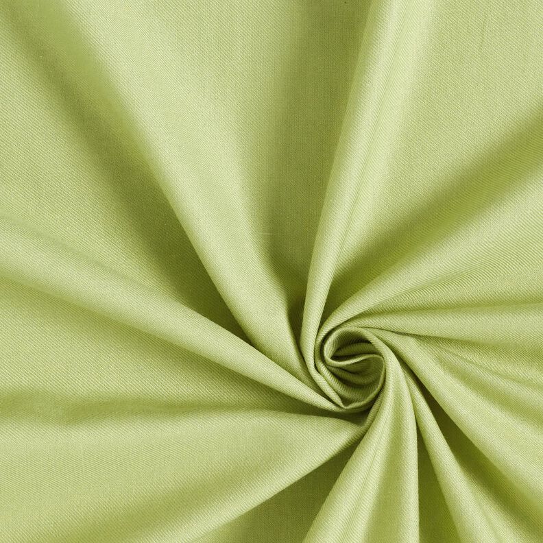 Tissu pour chemisier coton et viscose mélangés uni – vert clair,  image number 1