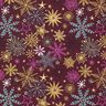 Tissu en coton Popeline Mélange d'étoiles – rouge bordeaux/or,  thumbnail number 1