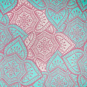 Beachwear serviette hammam ornements jacquard – menthe poivrée/pourpre, 