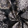 Jersey coton Mandalas | Glitzerpüppi – noir/argent,  thumbnail number 3
