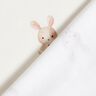 GOTS Jersey coton Lapin et fleur Impression numérique – ivoire,  thumbnail number 4