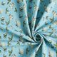 Jersey coton fleurs dans le vent – bleu aqua,  thumbnail number 3