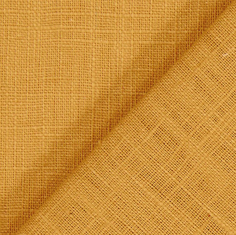 Tissu de lin en ramie mélangée medium – jaune curry, image number 3