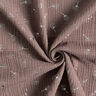 Tissu double gaze de coton Fleurs de pissenlit en paillettes – brun-marron/argent,  thumbnail number 3